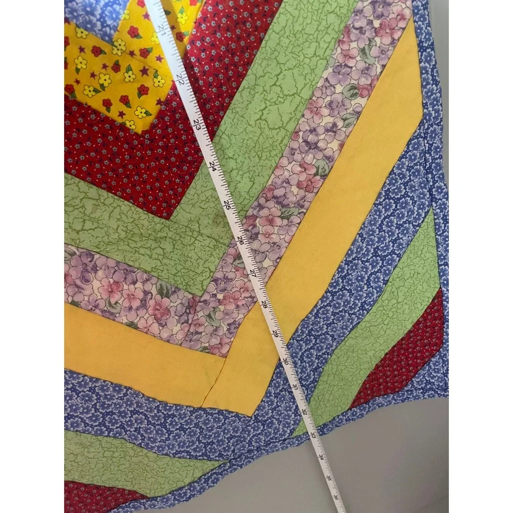 Handmade Quilted‎ Table Runner Unisex OS Multi-Color Good Patchwork Folk Art